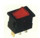 Přepínač kolébkový hranatý malý, černý 20x15 mm, 6687